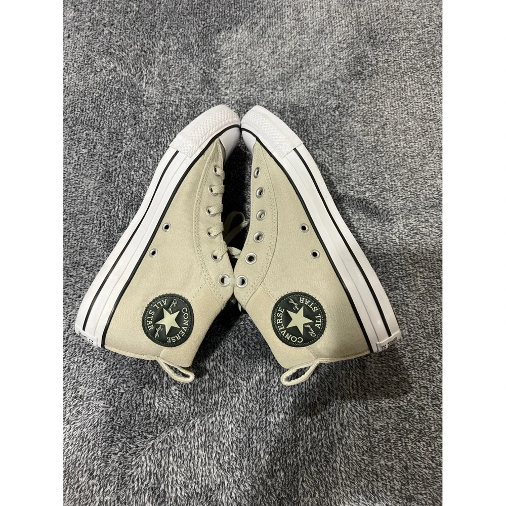 Converse Chuck Taylor All Star Madison Mid Khaki Beige Canvas Sneakers 163402C
